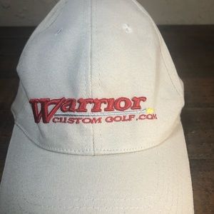Warrior custom golf tan adjustable ball cap